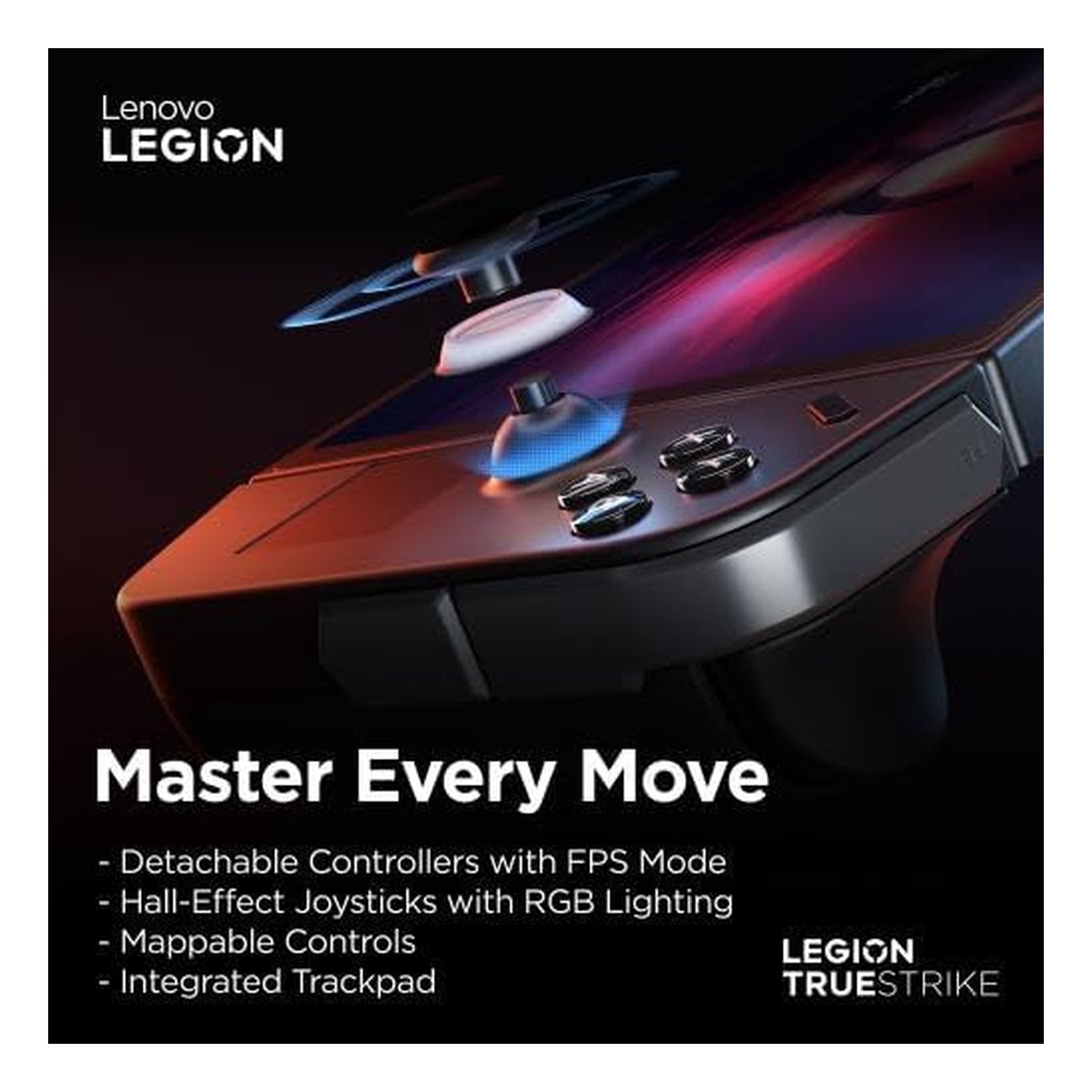 Lenovo Legion Go Handheld Gaming PC 8.8-Inch AMD Ryzen Z1 Extreme Processor 16GB RAM 512GB SSD+1TB HDD Wi-Fi Shadow Black