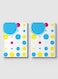 Lowha Spiral Notebook With 60 Sheets And Hard Paper Covers With Colored Circles Design, For Jotting Notes And Reminders, For Work, University, School
