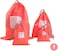 Aiwanto 4pcs Travel Cloth Carry Bags Pouch Dress Storage Poches(Red)