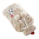Biggdesign Hot Water Bottle with Soft Plush Cover, 2L Large, Washable Hot Water Bag for Cramps, Neck and Back Pain, Feet and Shoulders (Beige)
