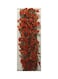 Wooden Fence with Artificial Plant Maple Leaves Orange/Brown