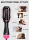ManKami Salon One Step Hair Dryer and Volumizer, ManKami Hot Air Brush 3 in 1 Hair Dryer Brush Anti-scald Negative Ion Hair Straightener Brush Comb Curler Styler for All Hair Types