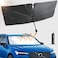 Dfmzdst Car Windshield Sun Shade Umbrella, Foldable Car Front Window Sunshade Umbrella For UV Ray Block &amp; Sun Heat Protection, Automotive Windshield Sunshades Fit Most Vehicles (55"X31.5")