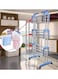 Generic 3-Layers Stainless Steel Clothes Hanger Blue/Silver