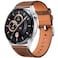 Bluetooth Calls Voice Chat with Heart Rate/Sleep Monitor Fitness Tracker, Smart Watch for Android iOS, Full Touch Screen IP68 Waterproof Silver/Brown
