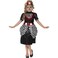 Smiffys- Sugar Skull Girls Costume Black &amp; White S< >S< >