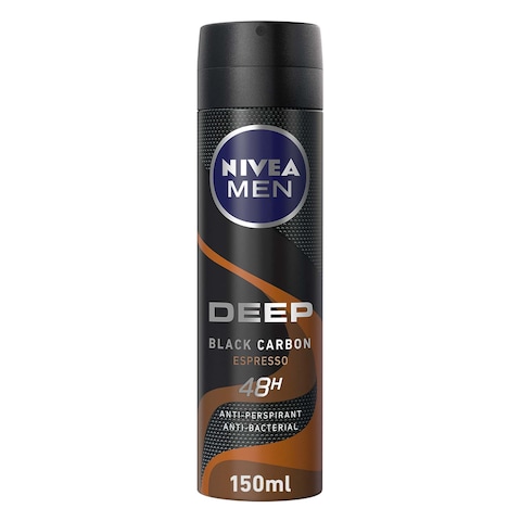 Nivea Deep Black Carbon Espresso Anti-Perspirant Spray - 150ml