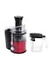 Geepas Juice Extractor 1.6L GJE5437 Red/Black/Clear