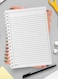 Lowha Spiral Notebook With 60 Sheets And Hard Paper Covers With Circular Design, For Jotting Notes And Reminders, For Work, University, School