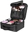 Generic Travel Makeup Case, Cosmetic Organizer Bag Makeup Train Case With Compartment Makeup Bursh Set Storage Bag (Black)