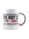 muGGyz Printed Ceramic Coffee Mug White