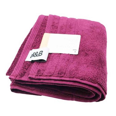 H&amp;B ART027 LUXURY HAND TOWEL PURPLE