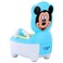 ALISSA-Portable Potty Toilet Training Seat Toilet Urinal for Kids Boys & Girls Mickey Mouse Design (White/Sky Blue)