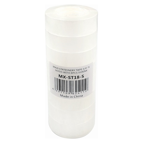 Maxi Stationery Tape Clear 33m 8 PCS