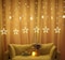 Doreen 2.5M LED String Lights Fairy Five Pointed Star Shape Curtain Lights Ramadan Gift,Warm White, 220V