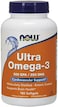 NOW Foods Ultra Omega 3 Fish Oil, 180 Soft Gel Capsules