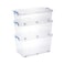 Locked Storage Box With Wheels 40L