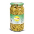 Buy Alisa Sliced green Olive 920g in Saudi Arabia