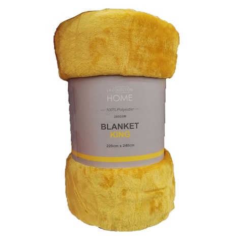 LA COLLECTION BLANKET KING SPICY MUSTARD 21003356