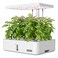 iDoo 12Pods Hydroponics Growing System, Indoor Herb Garden With Led Grow Light, Built-In Fan, Automatic Timer, Smart Garden Germination Kit, Adjustable Height Up To 11.3" For Home &amp; Office - White