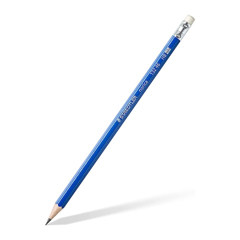 ستيدلر نوريكا إتش بي أقلام رصاص  برأس ممحاة 12 قطعة - أزرق