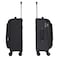 Eminent Expandable Luggage Trolley Bag Soft Suitcase for Unisex Travel Polyester Shell Lightweight with TSA lock Double Spinner Wheels E777SZ Carry On 20 Inch Black