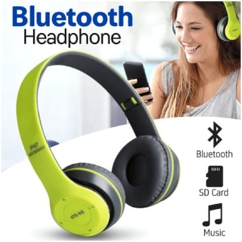 P47 Wireless Bluetooth Headset Bluetooth Green