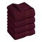 SIL FACE TOWEL MAROON 13X13