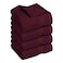 Sil Face Towel Maroon 13X13