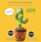 Generic Dancing Cactus, Mimicking Toy For Kids, Recording Electronic Plush Toy For Baby Learning, Cactus Toy Dancing, Shacking, Singing, Recording, And Talking Toy, Rechargeable Plush Stuffed Gift