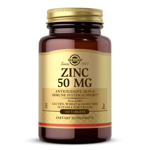 Solgar Zinc 50mg Tablets 100 Per Pack
