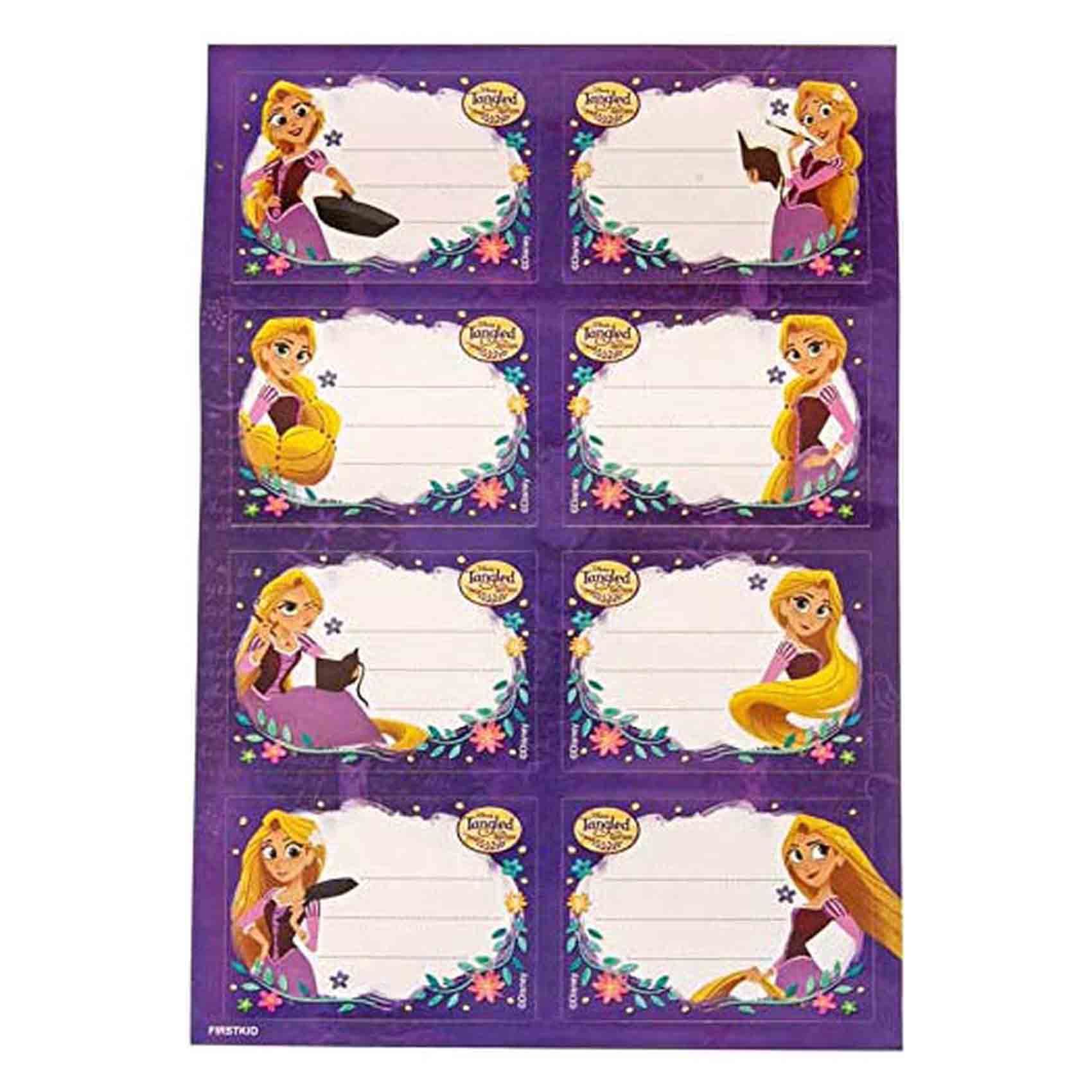Buy Disney Tangled A4 Name Label 2 Sheets Online | Carrefour UAE