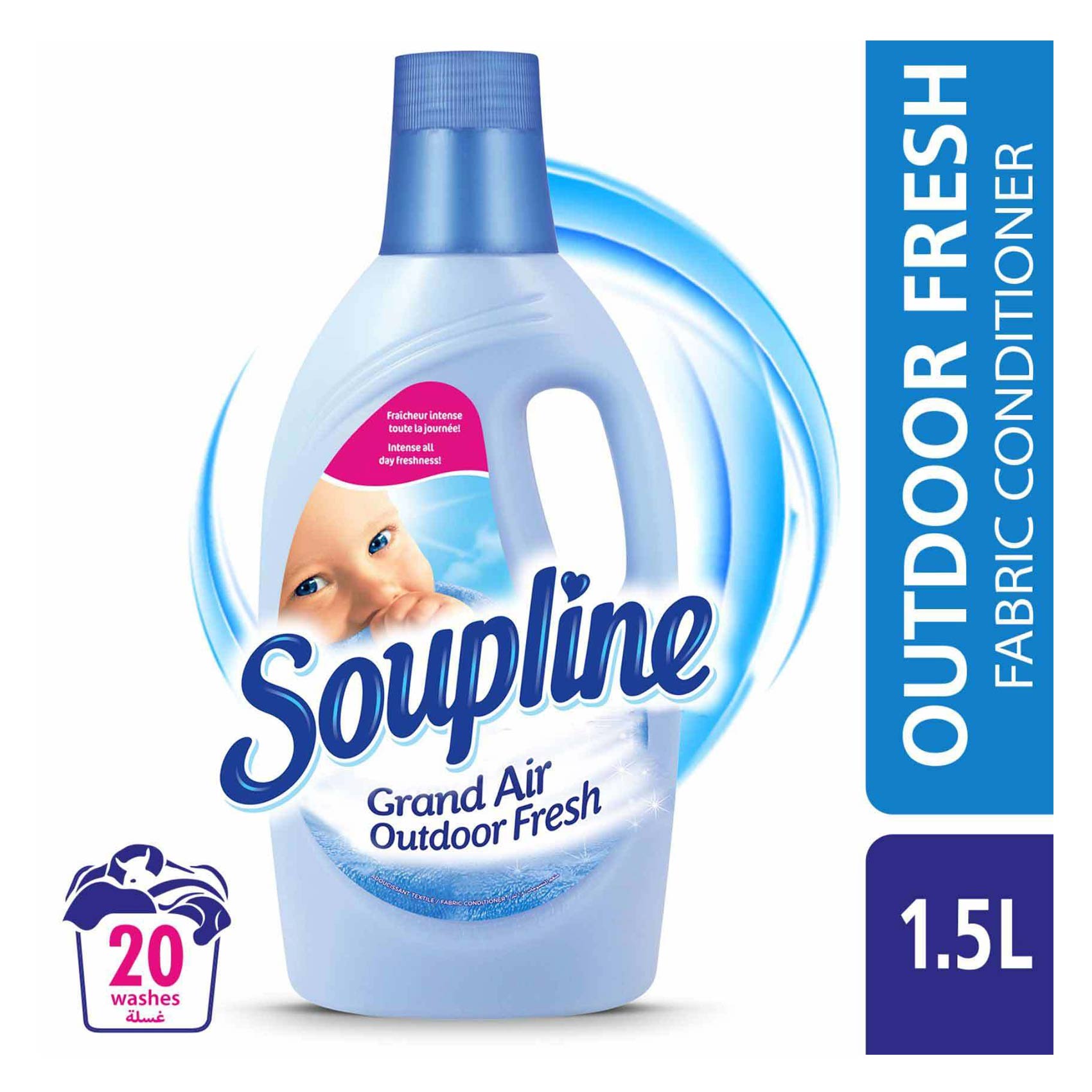 Soupline Diluted Grand Air Outdoor Fresh Fabric Softener 1.5L