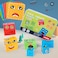 Wooden Montessori Toys for 3 Year Old, Face Change Game with Bell,Expression Matching Games, STEM Educational Toys to Strengthen Memory Reaction Speed Toys for All Ages