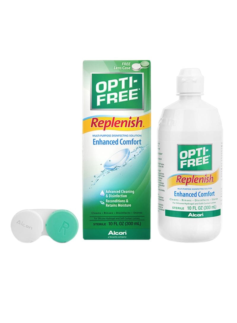 Buy Opti-Free - Replenish Lens Cleaning Fluid 400700 Online | Carrefour UAE