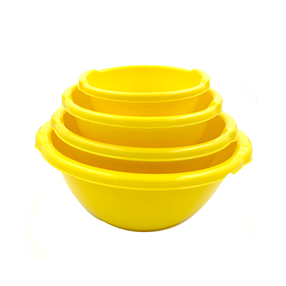 Plastic Bowl Set Of 4 Pieces Assorted Colors