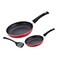 RK NON STICK FRYPAN SET  WITH TURNER, RNF007, 22CM &amp; 26CM