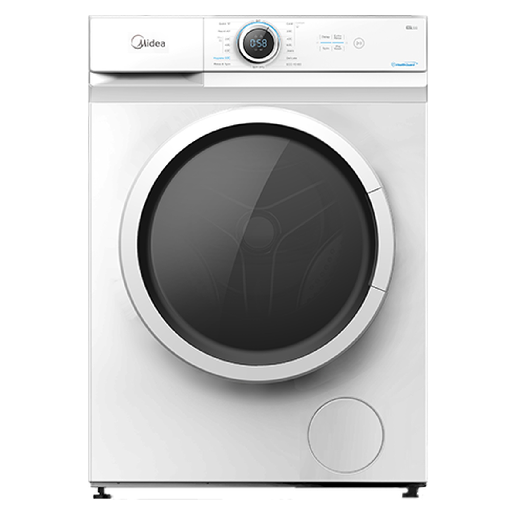 Midea Front Load Washer 8kg MF100W80B/W-GCC