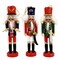 Christmas Magic Christmas Tree Nutcracker Doll for Decoration 3-Pieces- 15 cm Size- Multicolor