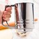 Aiwanto Stainless Steel Flour Sifter Handheld Flour Shaker Sifters Sugar Bake Pastry Tool