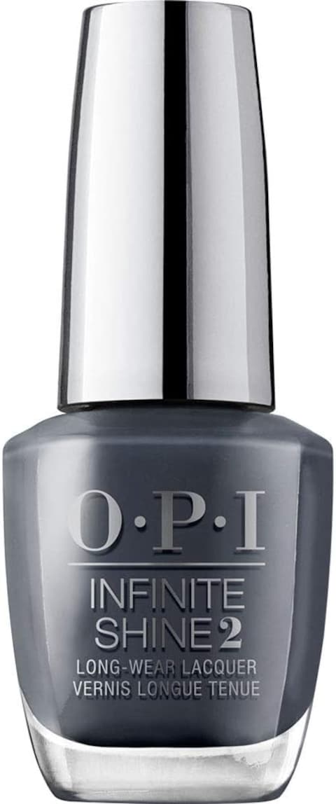 OPI Infinite Shine 2 Long-Wear Lacquer, Rub-A-Pub-Pub, Gray Long-Lasting Nail Polish, Scotland Collection, 0.5 Fl Oz