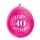 9" Happy 40Th Birthday Balloons