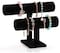 Generic 1Pcs Black Velvet Bracelet Chain Watch Winder T Bar Rack Jewelry Hard Display Stand Holder Jewelry Organizer