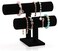 Generic 1Pcs Black Velvet Bracelet Chain Watch Winder T Bar Rack Jewelry Hard Display Stand Holder Jewelry Organizer