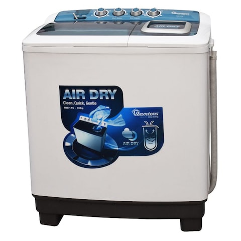 Ramtons Twin Tub Semi Automatic 10Kg Washer Rw116