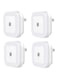 Generic - 4-Piece Auto Sensor Square LED Light Set White 10centimeter