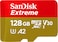 SanDisk 128GB Extreme microSDXC + SD Adapter + Rescue Pro Deluxe 160 Mb/s A2 C10 V30 UHS-I U4 - SDSQXA1-128G-GN6MA