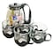  WT KETTLE&amp;SET TEA MUG 5PC W STAND 