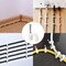 AL ARQAM 8mm Cable Clips - 100 Pcs, White - Secure Cord Clips with Steel Nails for Round Cables, Indoor &amp; Outdoor Use