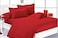 6 pcs Red Stripe Bedsheet &amp; Duvet cover Set